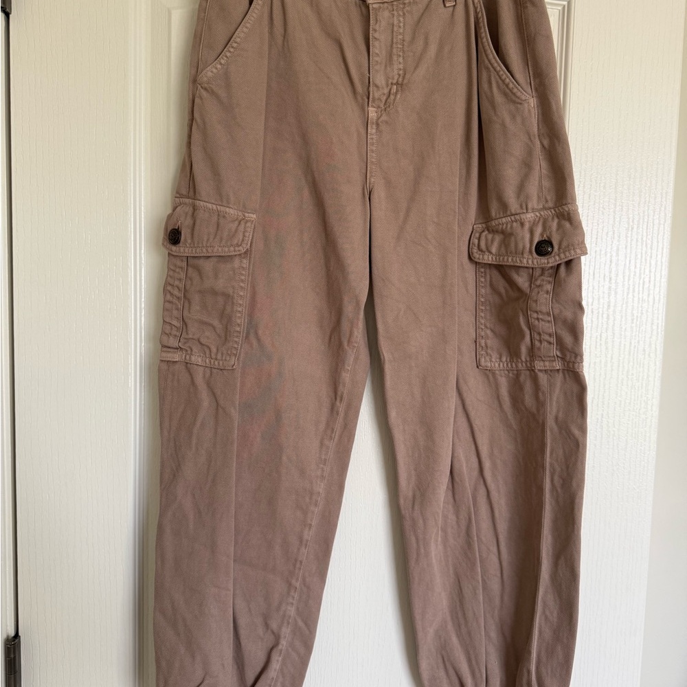 L'AGENCE Brown Cargo Pants